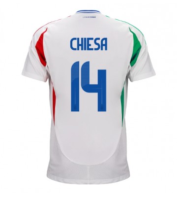 Italia Federico Chiesa #14 Segunda Equipación Eurocopa 2024 Manga Corta